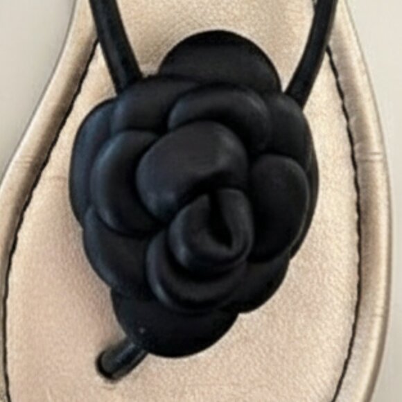 Seychelles Jayne Women's Black Used Leather Rose Strap Sandals 9.5 - Picture 10 of 13